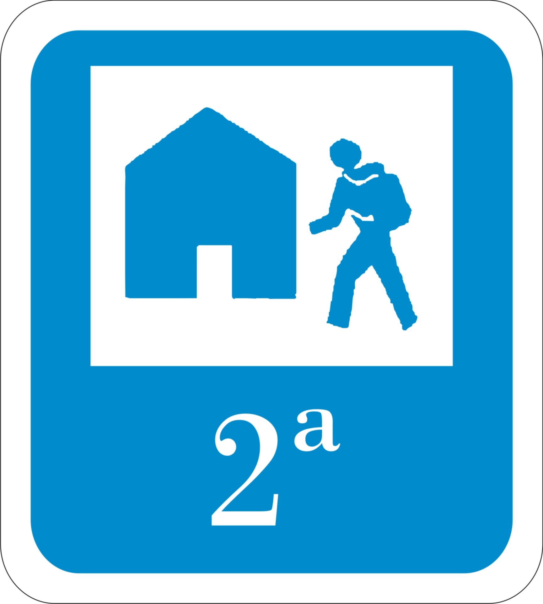 Placa albergue Galicia